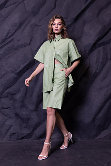 Шорты из экокожи